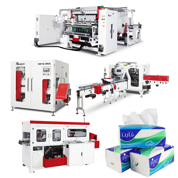 facial tissue production line